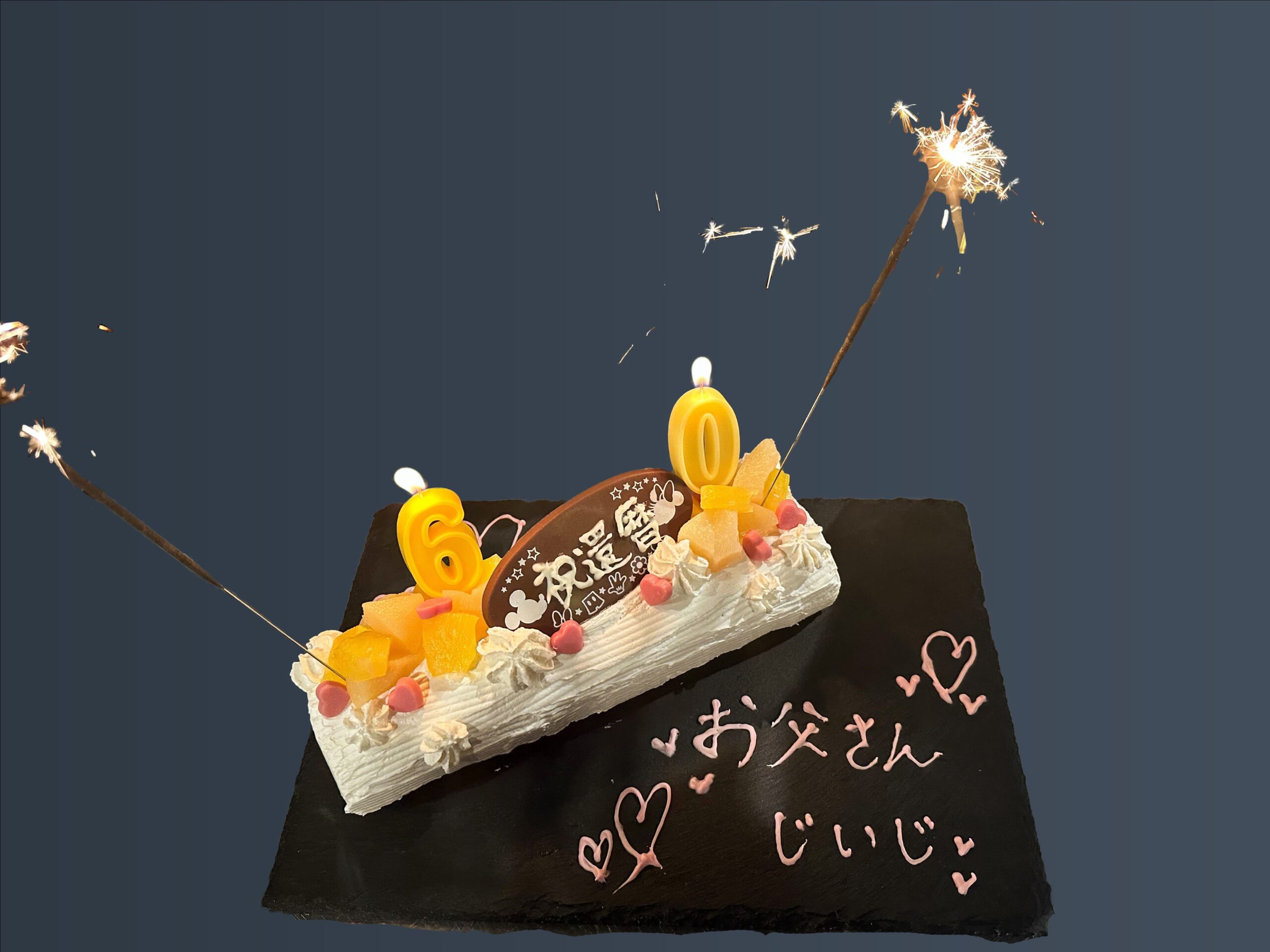 お祝いデザート